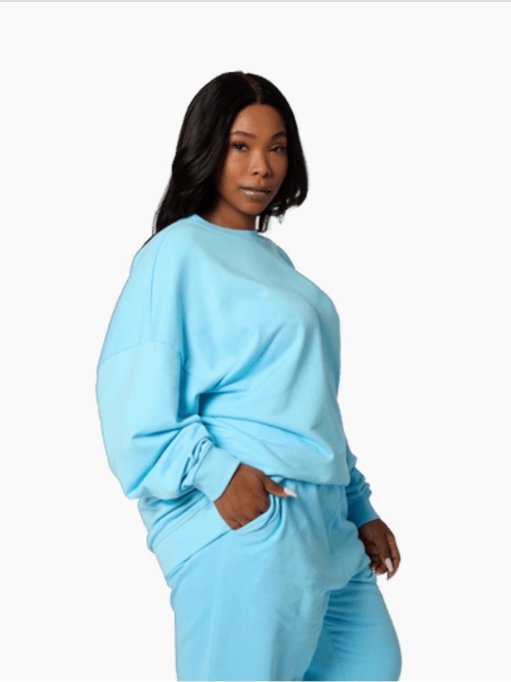 Year of Ours Light Blue Oversized Sweatshirt